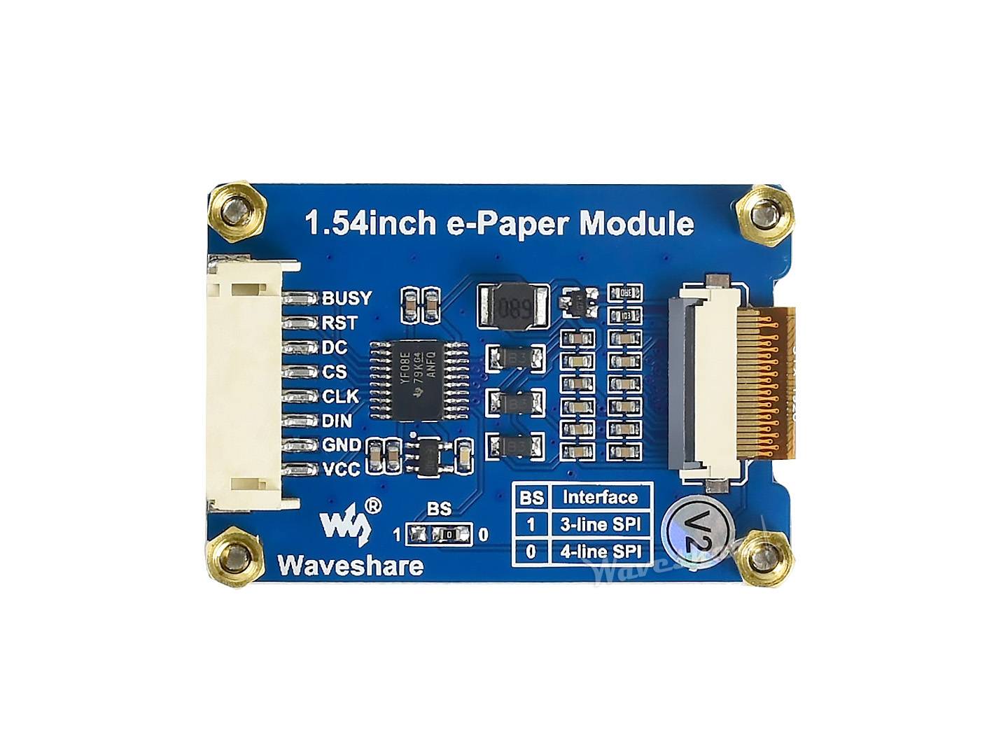 Waveshare 1,54 inch 200x200 E-Ink E-Paper Display Modul SPI für Raspberry Pi Arduino