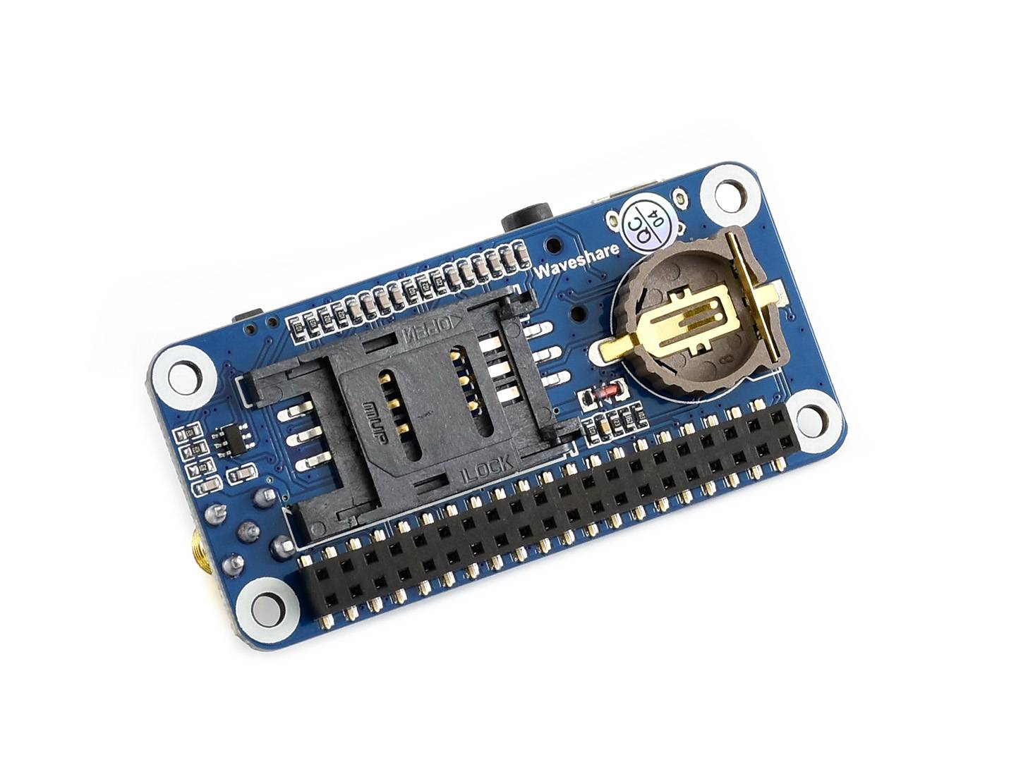 Waveshare Wireless GSM GPRS GNSS Bluetooth HAT for Raspberry Pi Based on SIM868