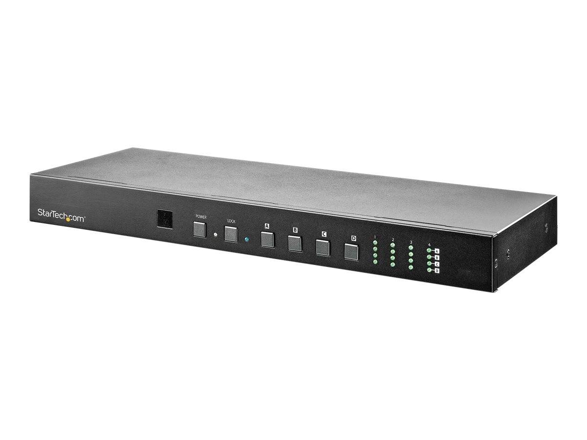 StarTech.com 4x4 HDMI Matrix Switch mit Audio- und Ethernet-Steuerung - 4K 60Hz - HDMI-Switch - Rack-montierbar (VS424HD