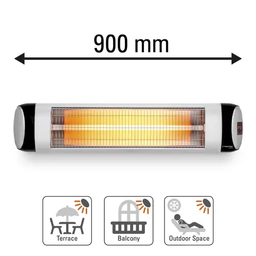 TROTEC Infrarot Heizstrahler IR 2570 S mit 2.500 W Heizleistung Infrarotheizer Terrassenheizstrahler TROTEC Infrarot Heizstrahler IR 2570 S mit 2.500 W Heizleistung Infrarotheizer Terrassenheizstrahler