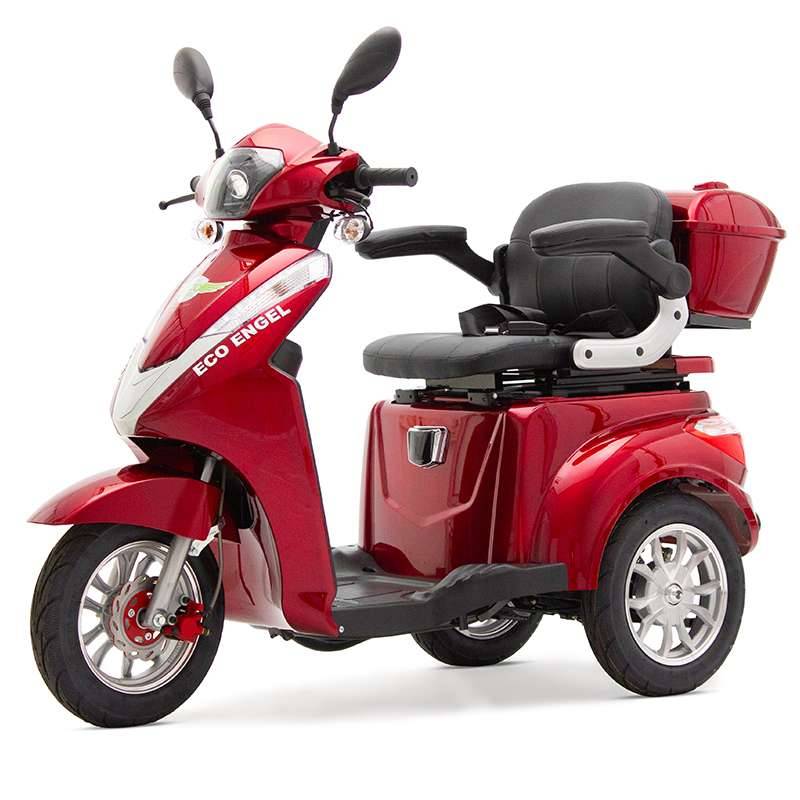 ECO ENGEL 501 Rot Elektro Dreirad mit 30 Ah Li-Io Akku, 25 km/h HERAUSNEHMBAR Seniorenmobil
