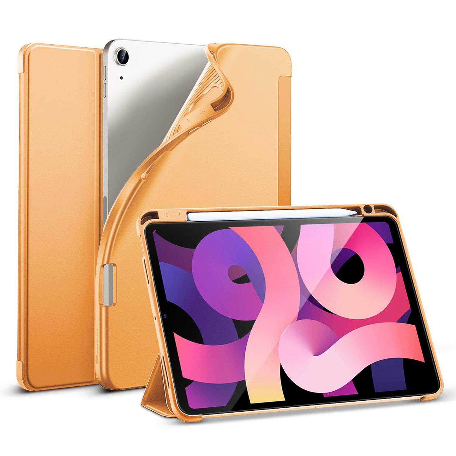 ESR Tablet Hülle Tasche für iPad Air 4 10,9" ( 2020 ) Etui Faltbar Smart Sleep Funktion Schutzhülle Papaya