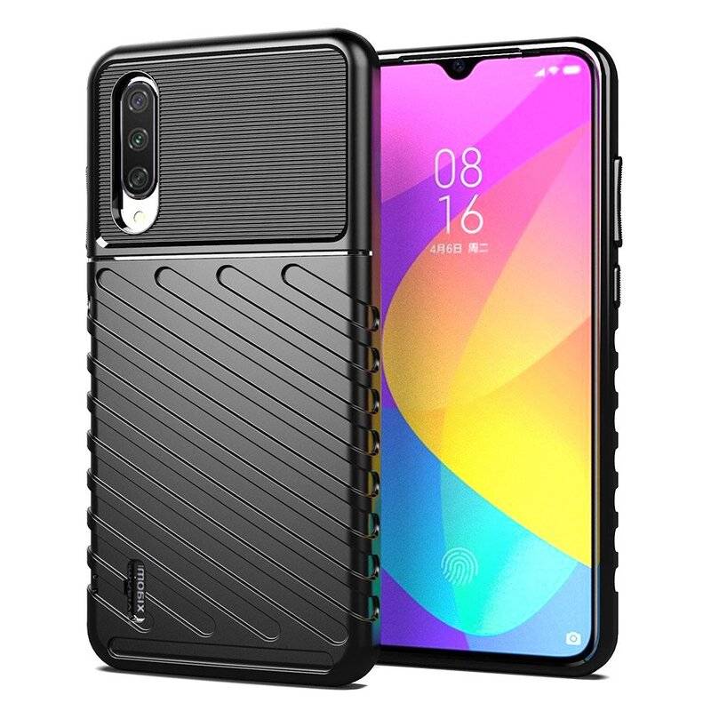 Hybrid Armor Etui SchutzHülle "Thunder" Case + 9H Schutzglas Cover Matt Hülle Robust für Nokia 2.4