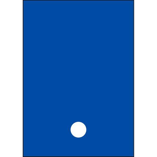 Brady, B-859, A4-Etiketten mit Zahlen und Buchstaben, Magnetischer Kunststoff, Weiß auf Blau, 297 x 210 mm, permanent, Beschriftung: Punkt (1 Schild/