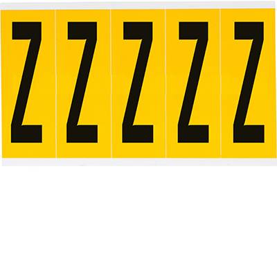 Brady, B-946, 1560-Z, Vinyl, Beschriftung: Z, Schwarz auf Gelb, 44 x 127mm, Schrifthöhe 98mm(25 K. á 5 E.)