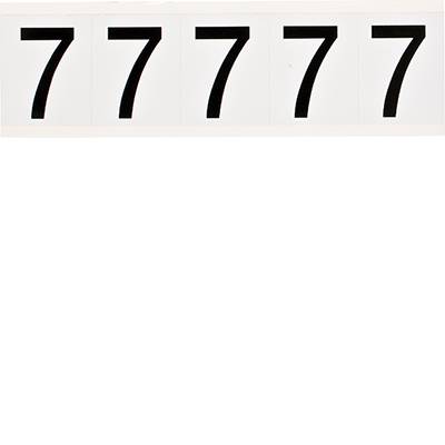 Brady, B-946, 9714-7, Vinyl, Schwarz auf Weiß, Beschriftung: 7, 46 x 57mm, Schrifthöhe 49mm(25 K. á 5 E.)