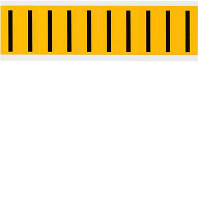 Brady, 1534-I, B-946, Vinyl, Beschriftung: I, Schwarz auf Gelb, 22 x 57mm, Schrifthöhe 50mm(25 K. á 10 E.)