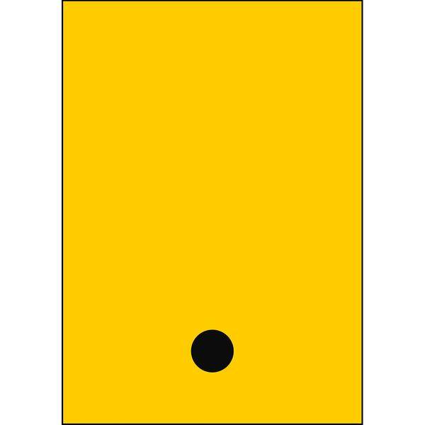 Brady, B-859, A4-Etiketten mit Zahlen und Buchstaben, Magnetischer Kunststoff, Schwarz auf Gelb, 297 x 210 mm, permanent, Beschriftung: Punkt (1 Schil