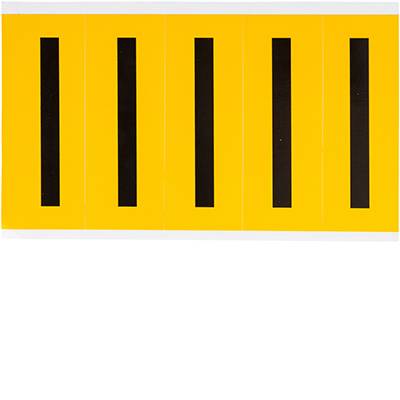 Brady, B-946, 1560-I, Vinyl, Beschriftung: I, Schwarz auf Gelb, 44 x 127mm, Schrifthöhe 98mm(25 K. á 5 E.)