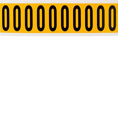 Brady, 1534-O, B-946, Vinyl, Beschriftung: O, Schwarz auf Gelb, 22 x 57mm, Schrifthöhe 50mm(25 K. á 10 E.)