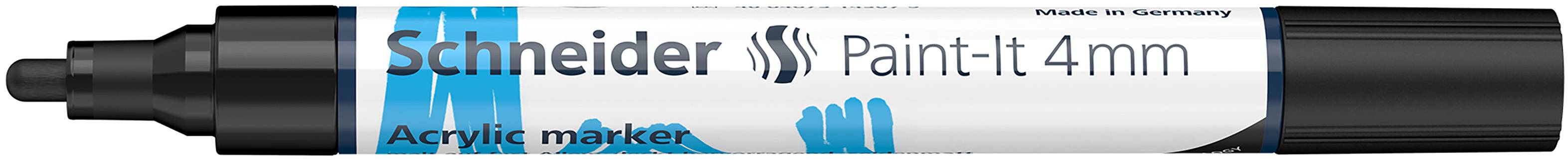 Acrylmarker Paint-It 320 4mm schwarz
