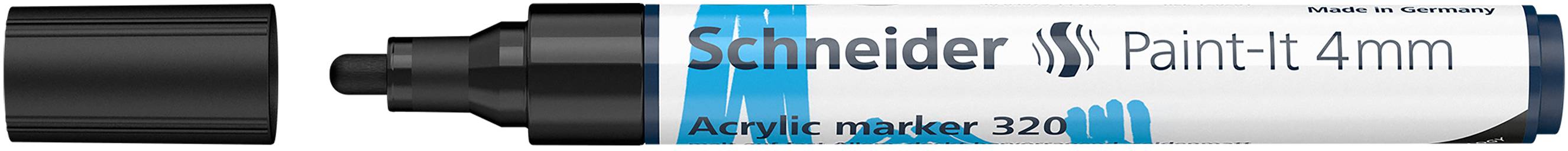 Acrylmarker Paint-It 320 4mm schwarz