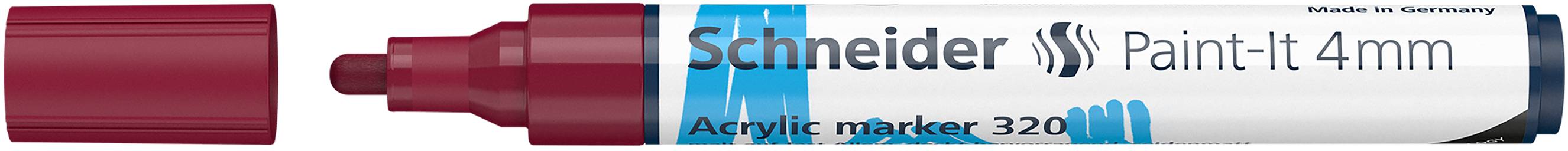 Acrylmarker Paint-It 320 4mm burgund-rot