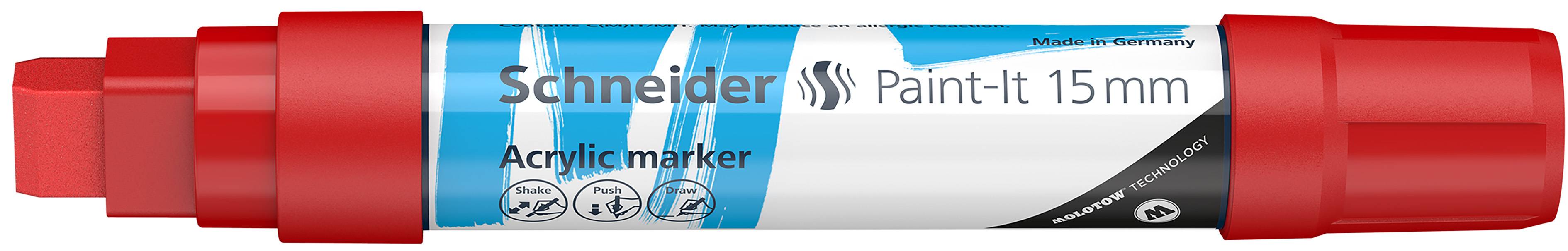 Acrylmarker Paint-It 330 15mm rot