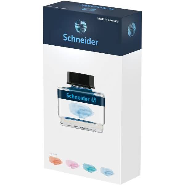 Schreibgeräteset Tintenglas 15 ml / Tintenkonverter VE=5 Stück (5 Farben)