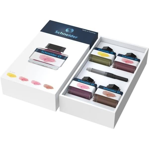 Schreibgeräteset Tintenglas 15 ml / Tintenkonverter VE=5 Stück (5 Farben)