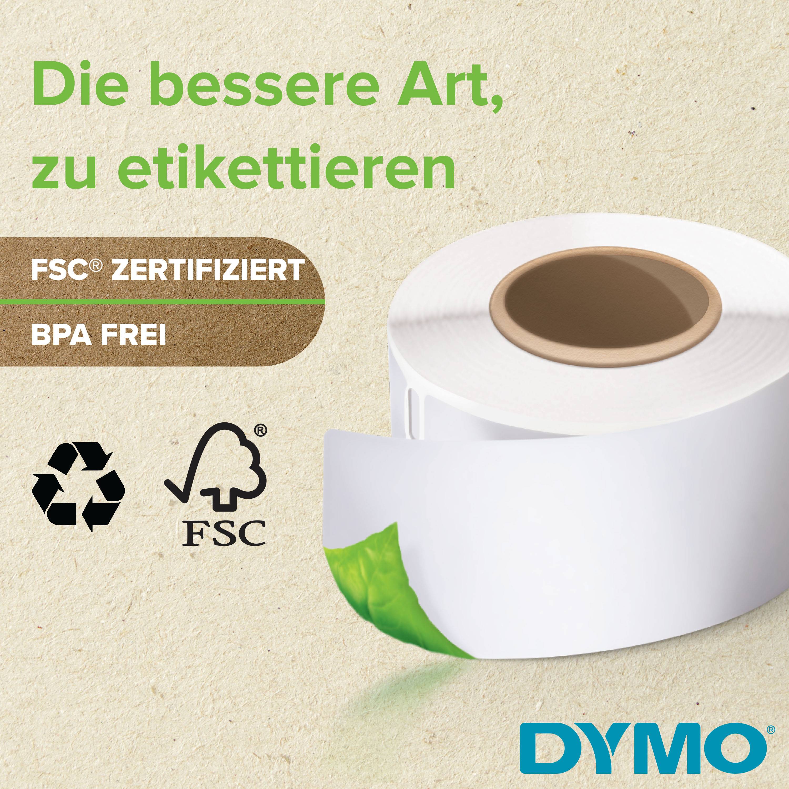 Dymo LabelWriter Standard - Selbstklebend - weiß - 28 x 89 mm 130 Etikett(en) (1 Rolle(n)