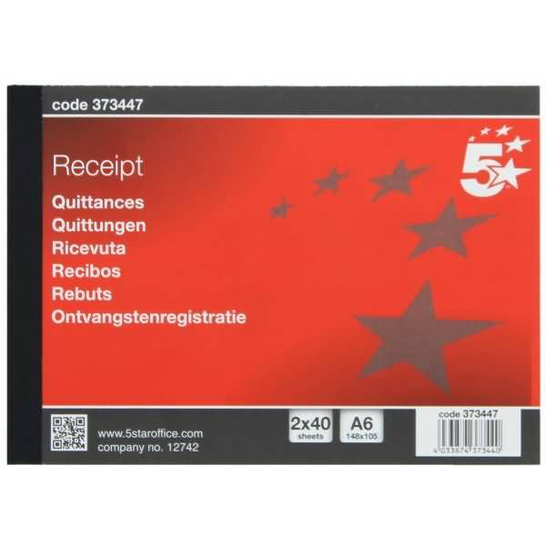 Formularbuch Quittung A6 quer selbstdurchschreibend VE=2x40 Blatt