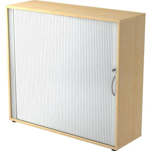 Rollladenschrank 3OH BxTxH 120x40x110cm Griff BM Ahorn/Silber