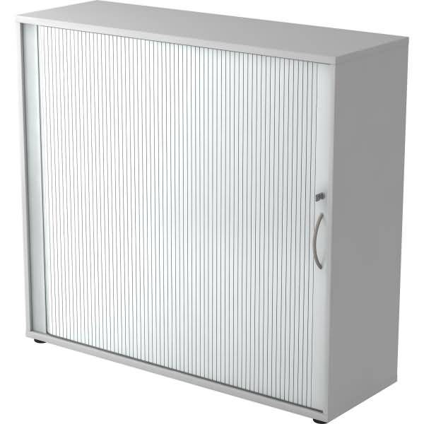 Rollladenschrank 3OH BxTxH 120x40x110cm Griff BM Grau/Silber