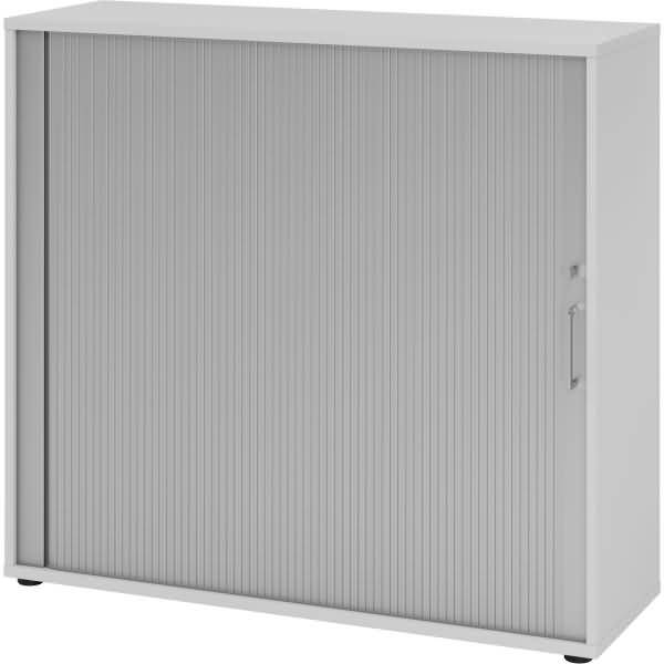 Rollladenschrank 3OH BxTxH 120x40x110cm Griff BS Grau/Silber