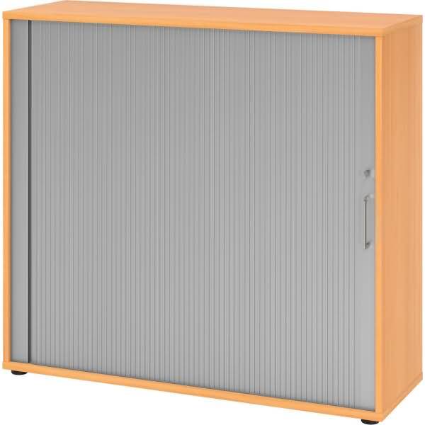 Rollladenschrank 3OH BxTxH 120x40x110cm Griff BS Buche/Silber