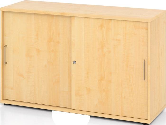 Schrank Teda-Z H748xB1200xT400mm Ahorndekor 3 OH 2 Schiebetüren zerlegt