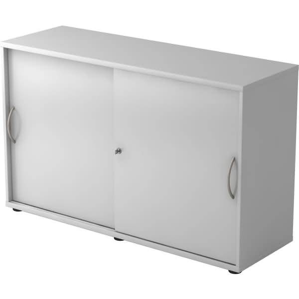 Schiebetürschrank Derie 9 2 OH BxTxH 120x40x74,8cm Griff BM Grau/Grau