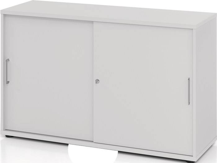 Schrank Teda-Z H748xB1200xT400mm lichtgrau 3 OH 2 Schiebetüren zerlegt