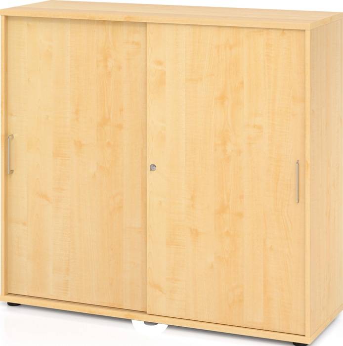 Schrank Teda-Z H1100xB1200xT400mm Ahorndekor 3 OH 2 Schiebetüren zerlegt