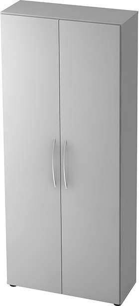 Schrank Basic 5 OH BxTxH 80x33x188cm Griff BM Grau/Grau