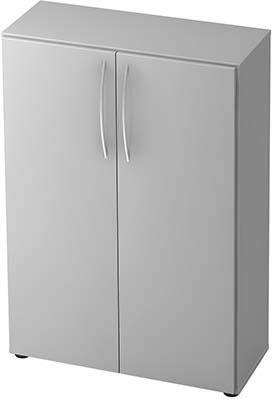 Schrank Basic 3OH BxTxH 80x33x114,4cm Griff BM Grau