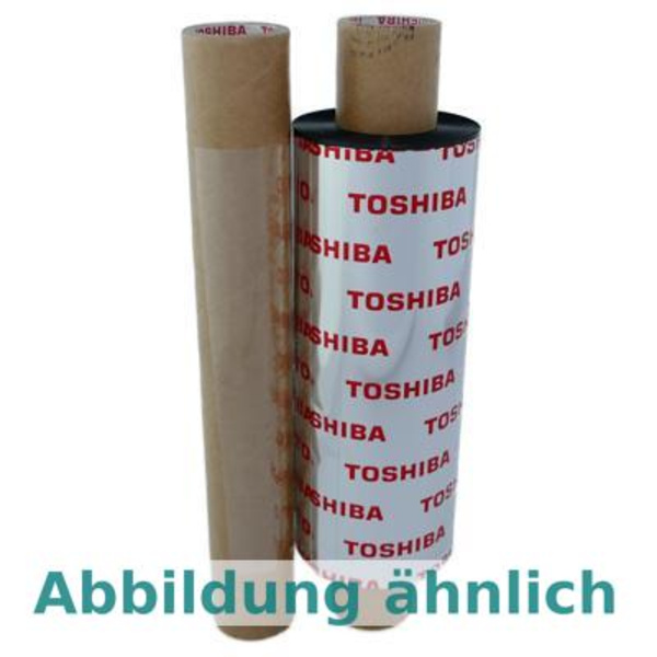 Toshiba Farbband BX730138AG2, schwarz, Wachs/Harz, 138mm x 300m, 1 VE = 1 Rolle