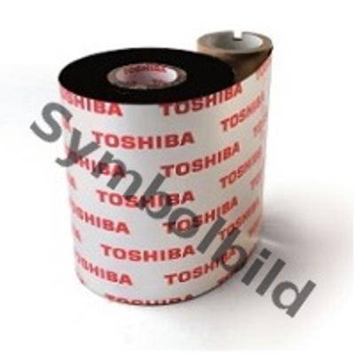 Toshiba Farbband BEX45104AW6F, schwarz, Premium Wachs, 104mm x 450m, 1 VE = 10 Rollen