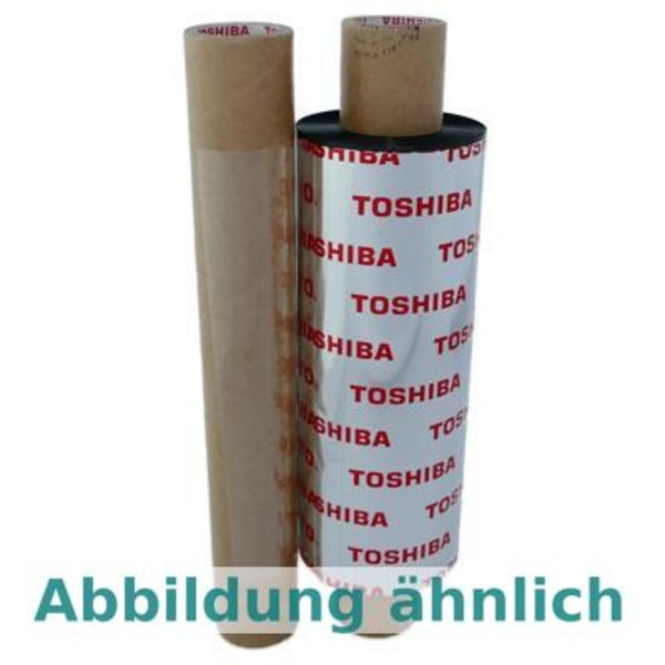 Toshiba Farbband BX730138RG2, schwarz, Wachs/Harz, 138mm x 300m, 1 VE = 1 Rolle Toshiba Farbband BX730138RG2, schwarz, Wachs/Harz, 138mm x 300m, 1 VE = 1 Rolle