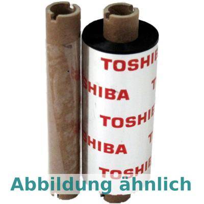 Toshiba Farbband BEV10065AW6F, schwarz, Premium Wachs, 65mm x 100m, 1 VE = 1 Rolle