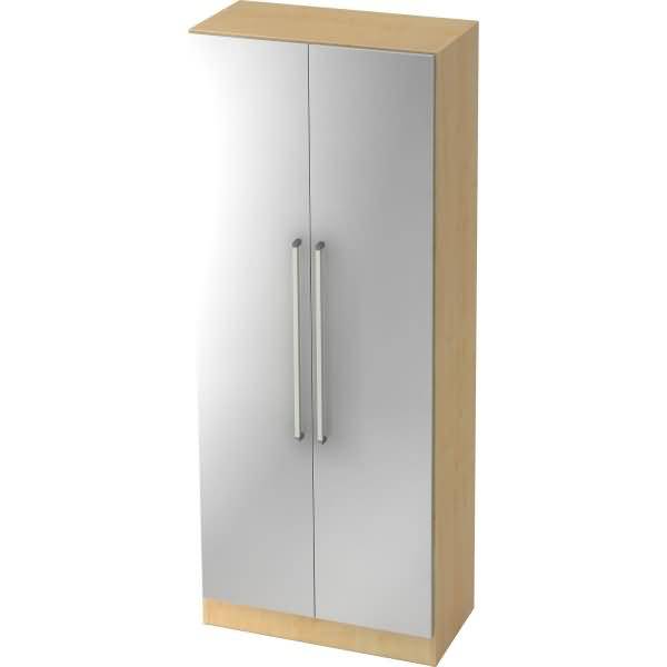 Schrank Solid 5OH BxTxH 80x42x200,4cm Griff CE Ahorn/Silber