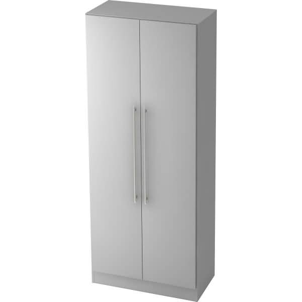 Schrank Solid 5OH BxTxH 80x42x200,4cm Griff RE Grau/Grau