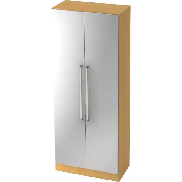 Schrank Solid 5OH BxTxH 80x42x200,4cm Griff CE Buche/Silber