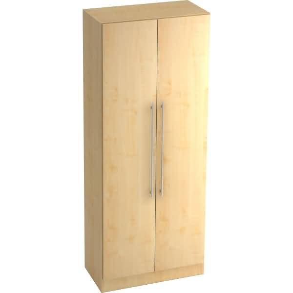 Garderobenschrank Solid 5OH BxTxH 80x42x200,4cm Griff RE Ahorn/Ahorn