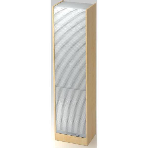 Rollladenschrank Solid 5OH BxTxH 50x40x200,4cm Griff BM Ahorn/Silber
