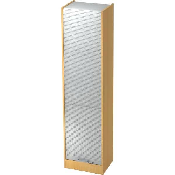 Rollladenschrank Solid 5OH BxTxH 50x40x200,4cm Griff CE Buche/Silber