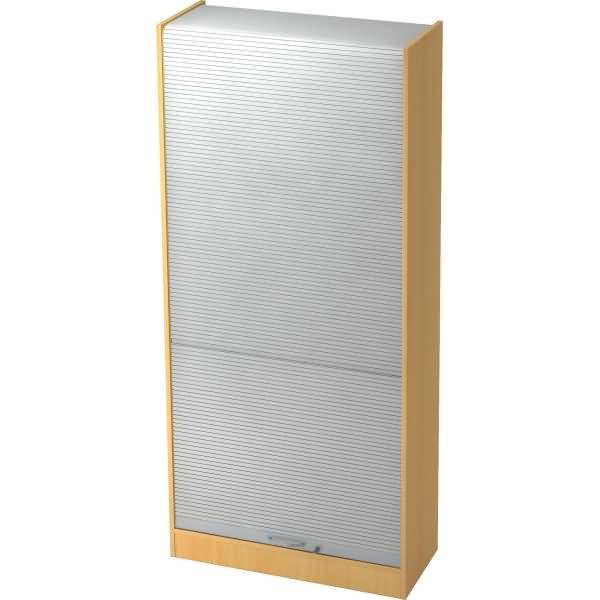 Rollladenschrank Solid 5OH BxTxH 90x40x200,4cm Griff BM Buche/Silber