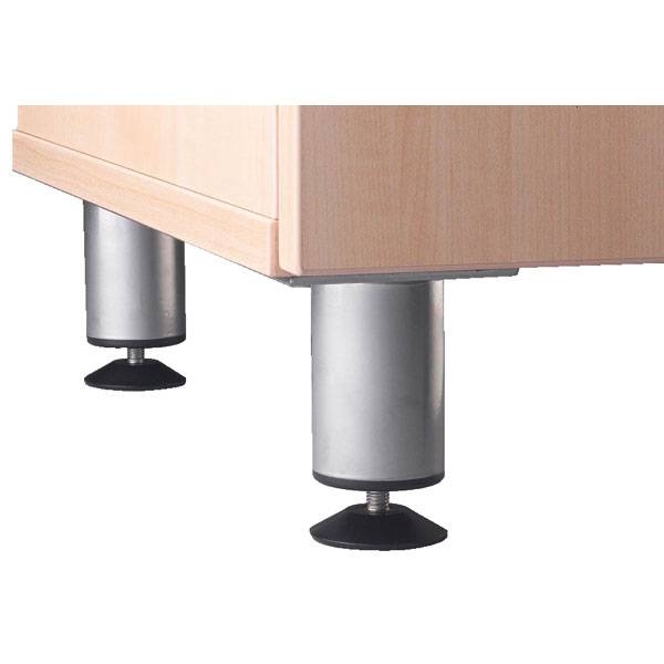 Hammerbacher Metallfüße für Sideboards Höhe 9,0 cm, höhenverstellbar