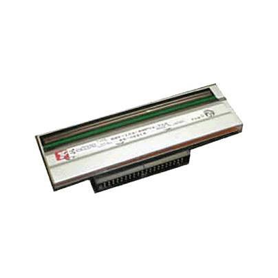 Ein Computerarbeitsspeichermodul mit einer Reihe von Steckern und einem Etikettenstreifen auf weißem Hintergrund.