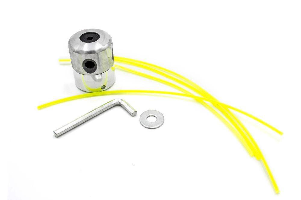 Ersatz Wechsel-Doppel-Fadenkopf Aluminium silber für Rasenmäher Rasentrimmer Rasenroboter