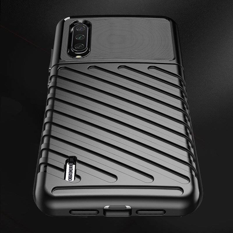Hybrid Armor Etui SchutzHülle "Thunder" Case + 9H Schutzglas Cover Handyhülle Matt Robust für Samsung Galaxy A42 5G