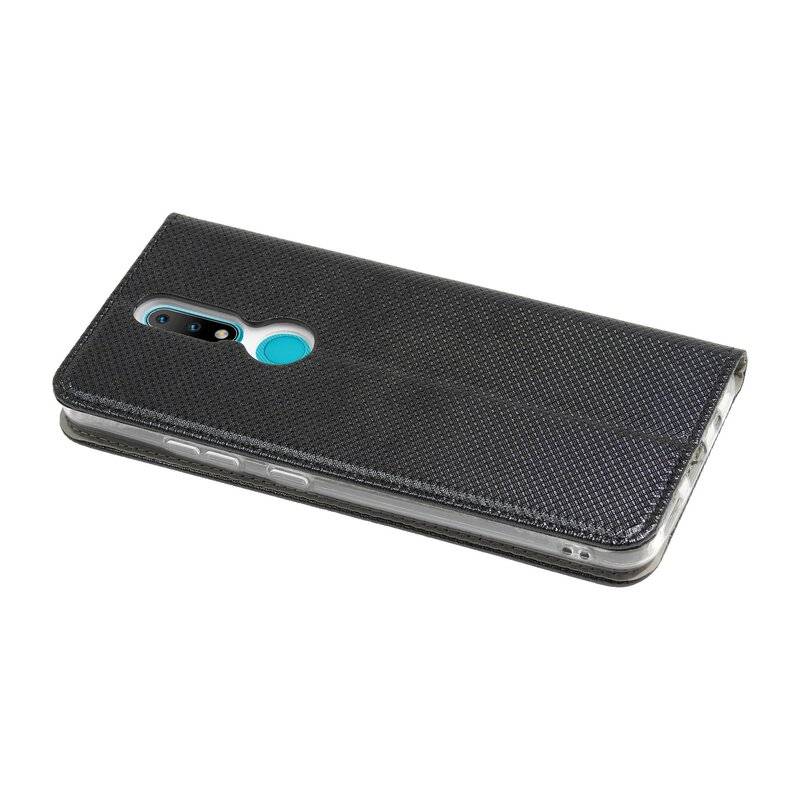 Buch Tasche "Smart" für NOKIA 2.4 Handy Hülle Etui Brieftasche Schutzhülle mit Standfunktion, Kartenfach Schwarz