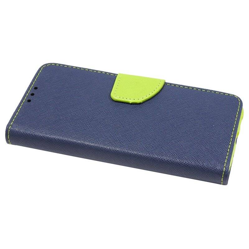 Buch Tasche "Fancy" für XIAOMI MI 10T Handy Hülle Etui Brieftasche Schutzhülle mit Standfunktion, Kartenfach Blau-Grün