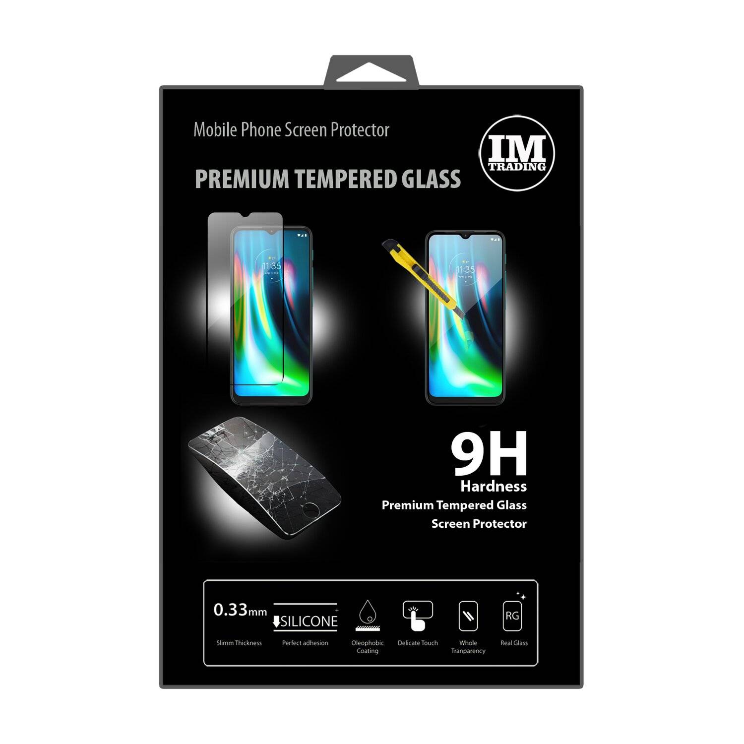 cofi1453® 5D Schutz Glas kompatibel mit MOTOROLA MOTO E7 PLUS Curved Schutz Folie Vollständig Klebend und Abdeckung